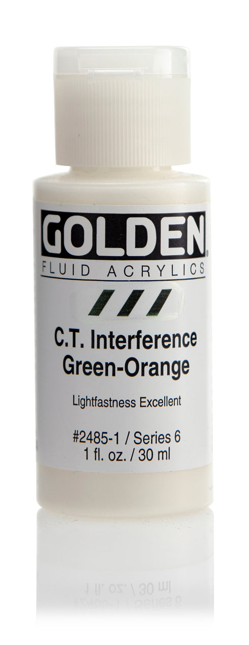 FLUID ACRYLIC PAINT  INTER GREEN-ORG 1OZ